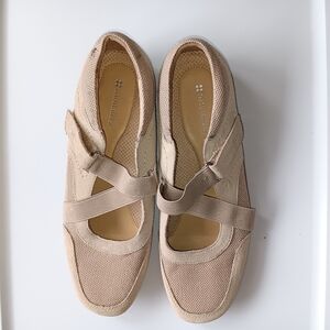 Naturalizer Francine Leather Shoes Adjustable Criss-Cross Straps Tan Size 11M